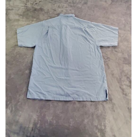 Tommy Bahama Sz M Shirt Men’s Gray 100% Silk Button Down Beach Casual C14-21 - Picture 6 of 7